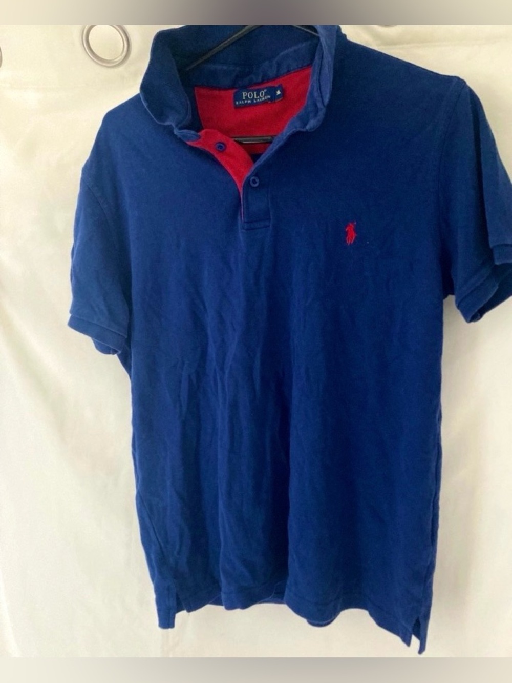 Polo Ralph Lauren Men’s XL Navy Red Pony Cotton Polo Shirt Made in USA